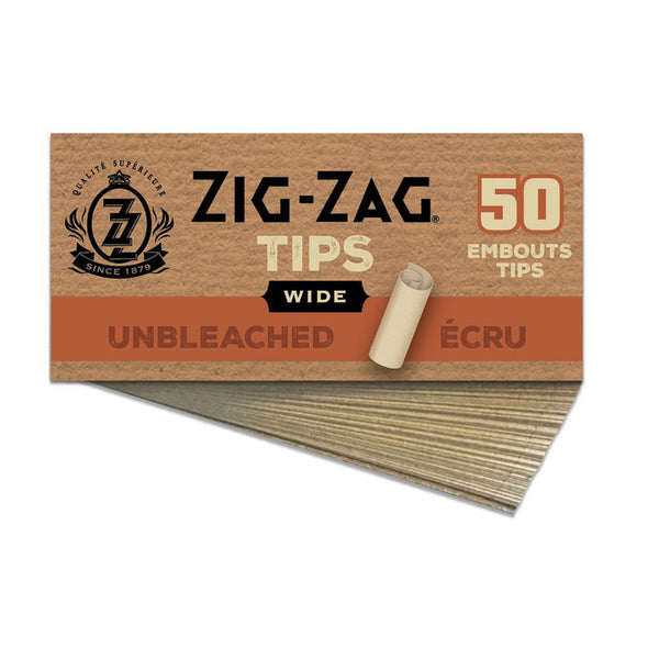 Rolling Paper Tips - Unbleached Wide