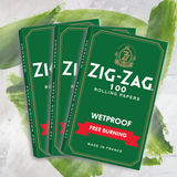 Zig-Zag® Green "Free Burning" Wetproof