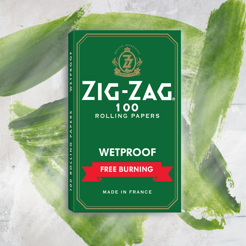 Zig-Zag® Green "Free Burning" Wetproof